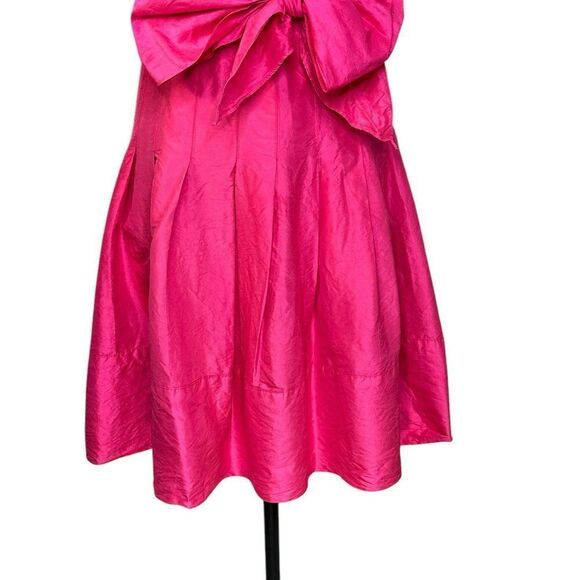 Sara Campbell Vintage 1980s Pink Silk Halter Midi Dress| Size 8 - Picture 6 of 10